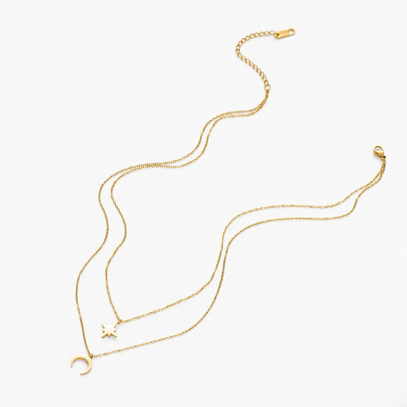 Maanlicht Gelaagde Ketting