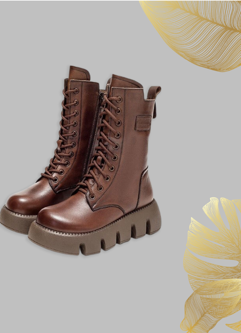 Stap in winterstijl: Aurora dameslaarzen met fleecevoering en dikke zool