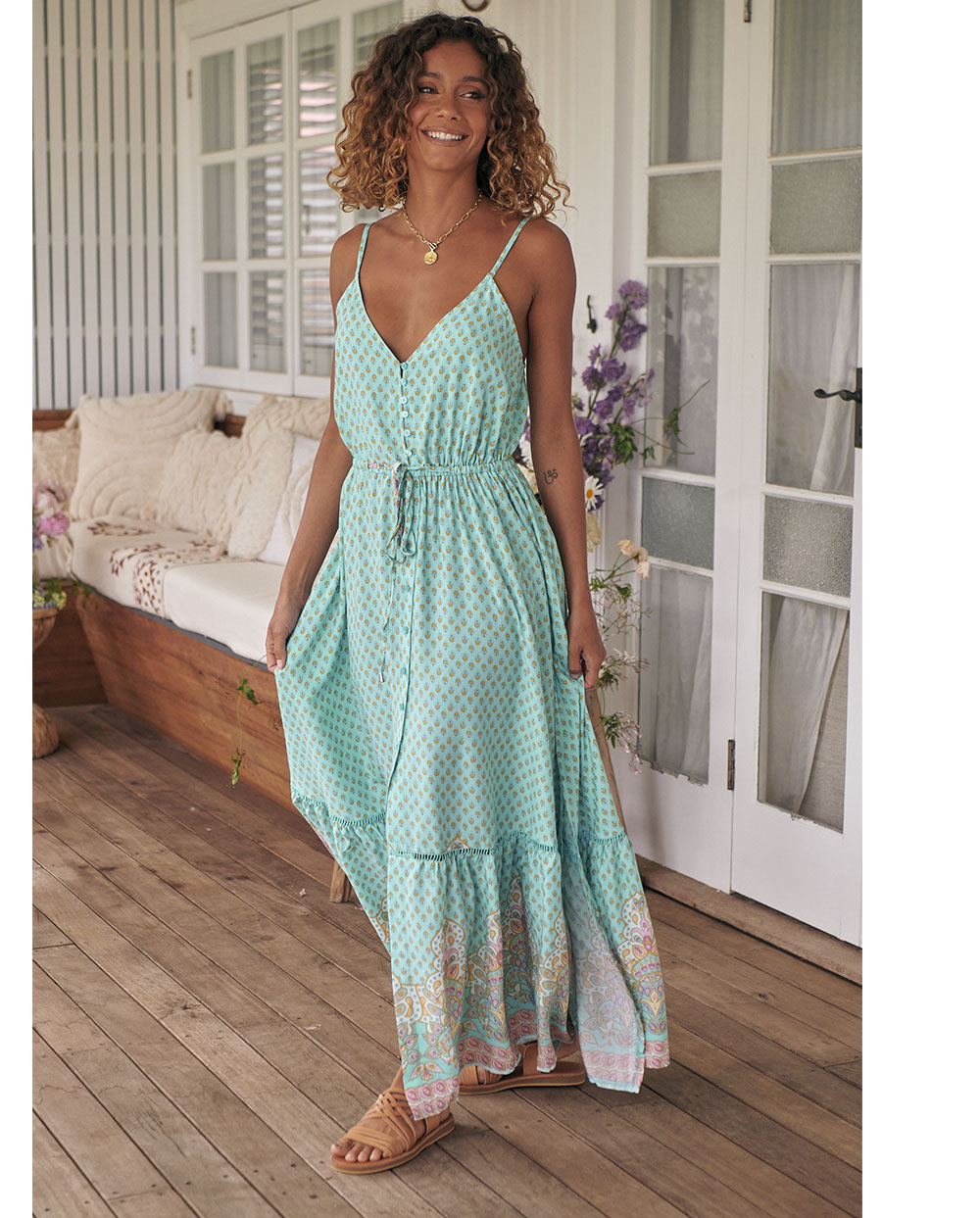 Maria | Lange Boheemse zomerjurk