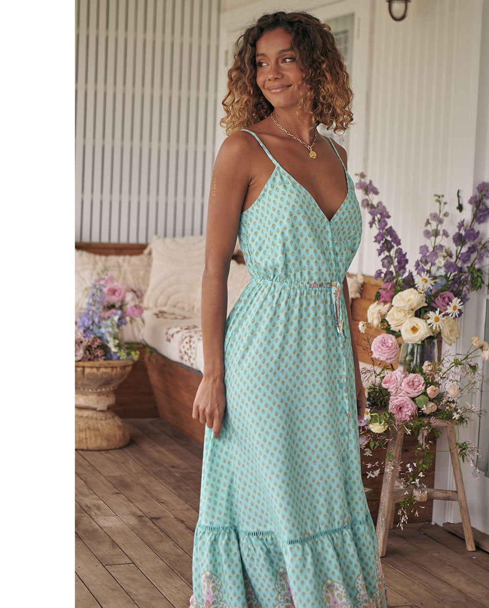 Maria | Lange Boheemse zomerjurk