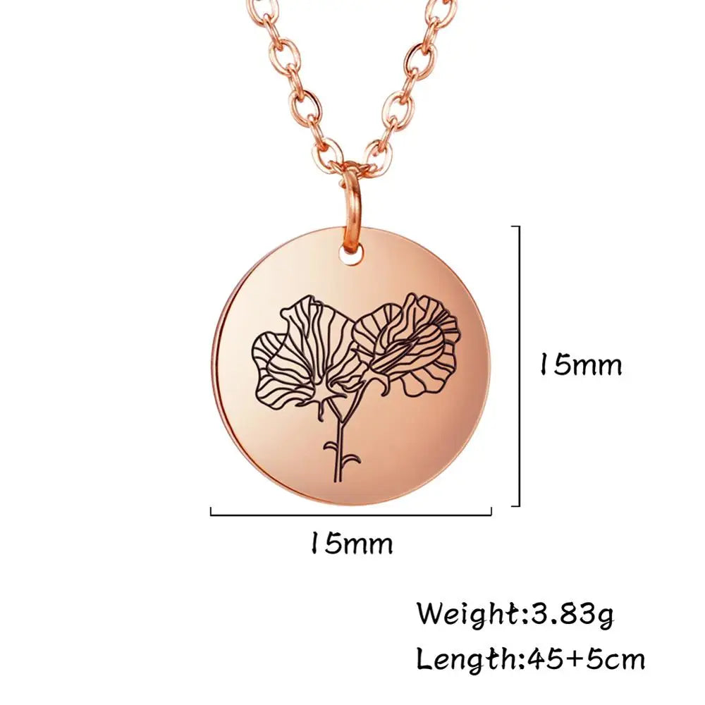 Mijn Vorm Maandelijkse Bloemen Ketting - Jouw Persoonlijke Bloemenreis!