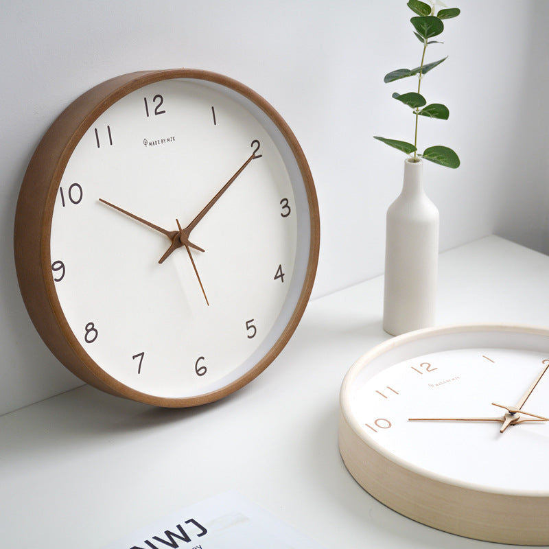 Minimalistische Houten Wandklok
