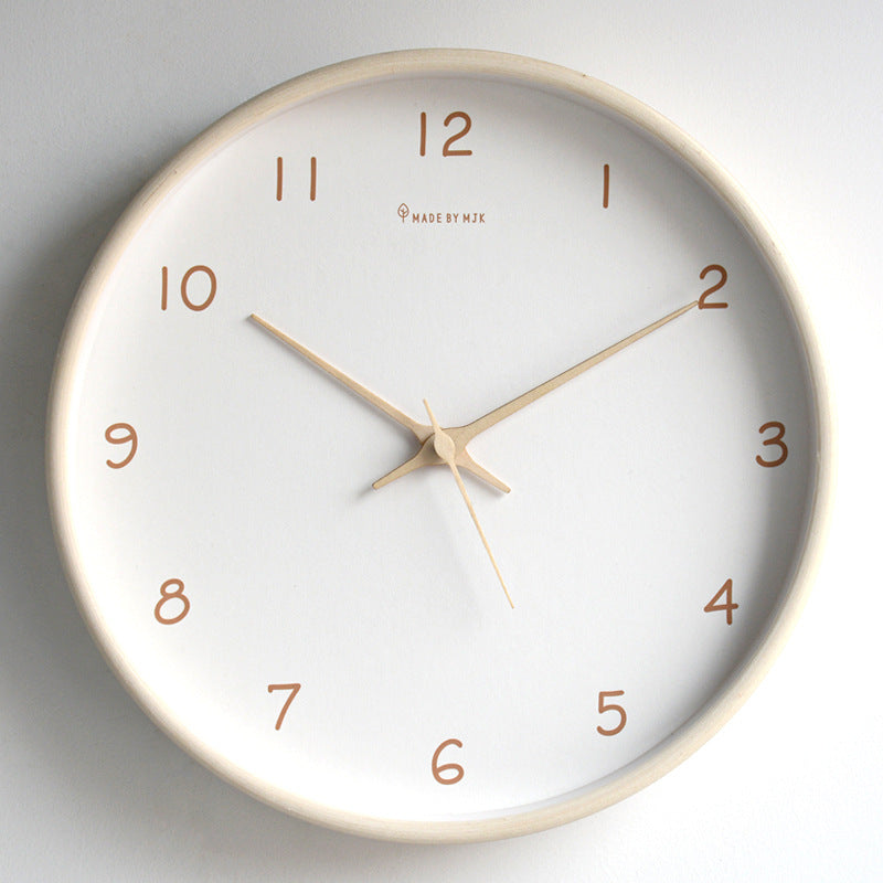 Minimalistische Houten Wandklok
