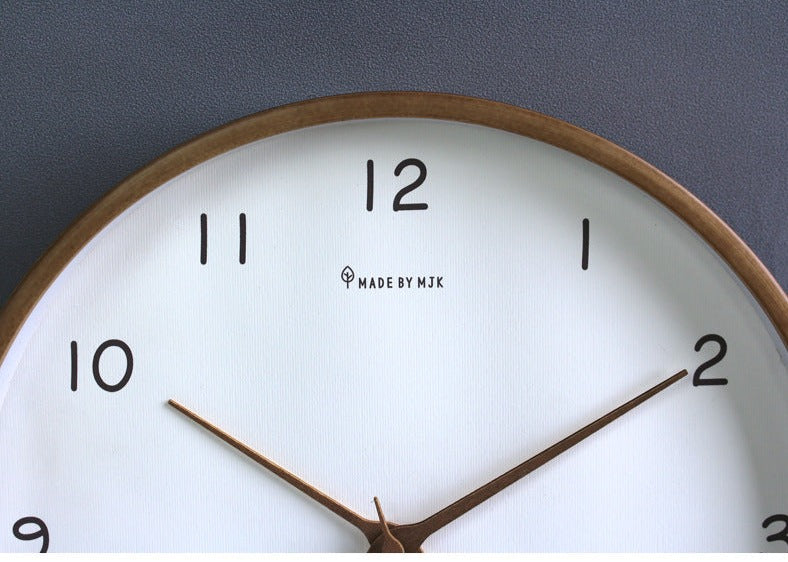 Minimalistische Houten Wandklok