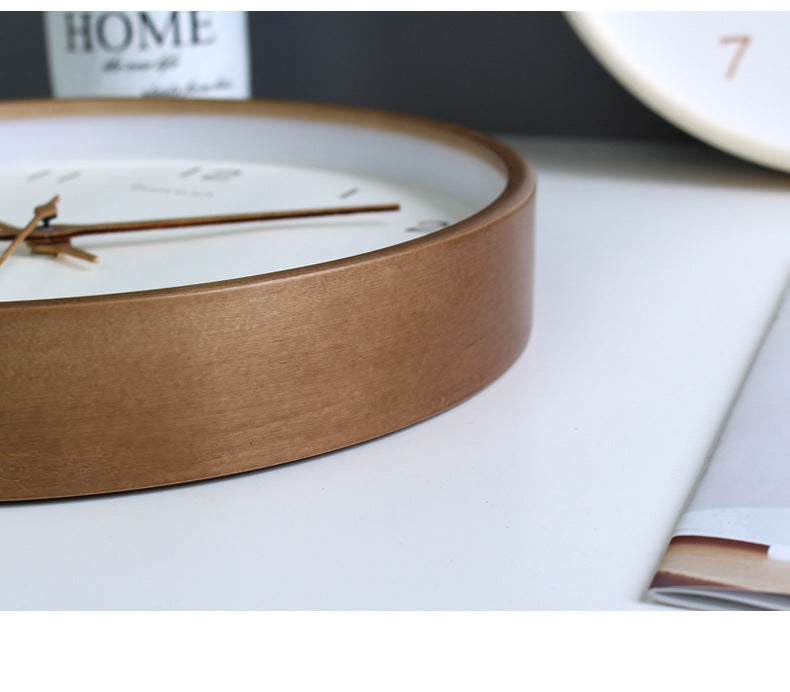 Minimalistische Houten Wandklok