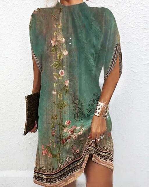 Miriam | Gedrucktes kurzes Kleid