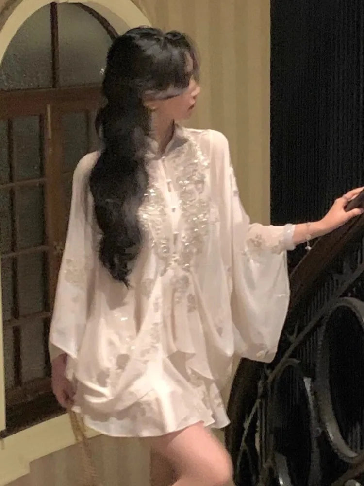 LuxeLevensstijl Zomerse Sequins Plooirok Set