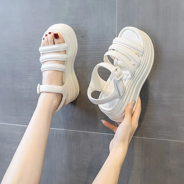 Sommer Plateau Keilabsatz Sandalen für Frauen