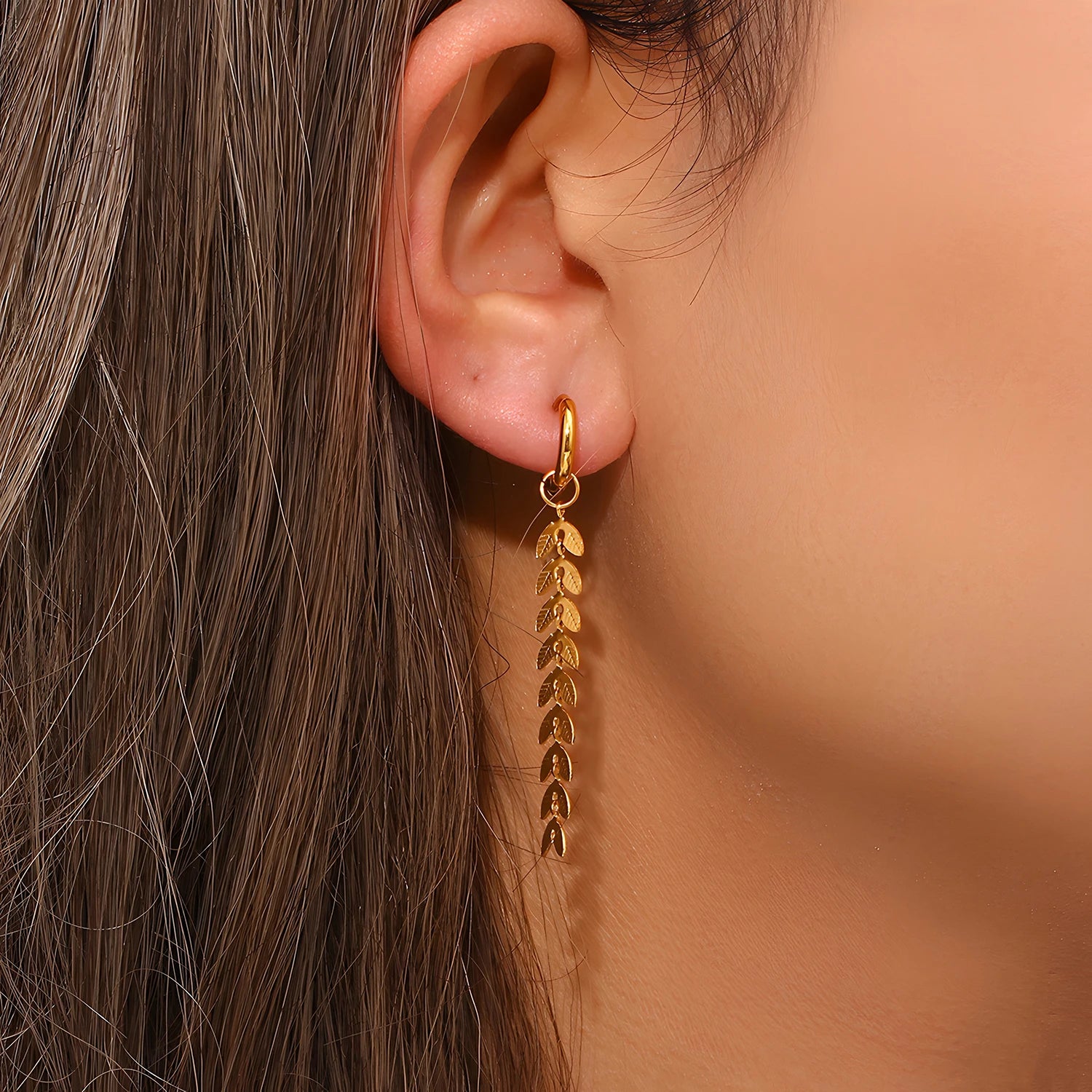 Isabella Fishtail Oorbellen van Luna Sieraden