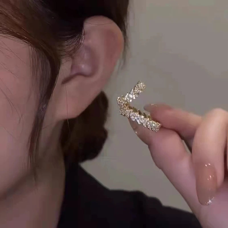 Glamorous Fashion Crystal Elegant Ear Cuffs
