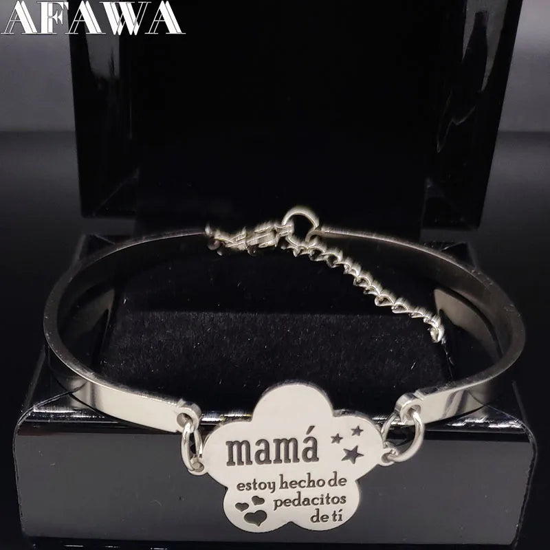 Mode Mama Roestvrij Staal Statement Armband