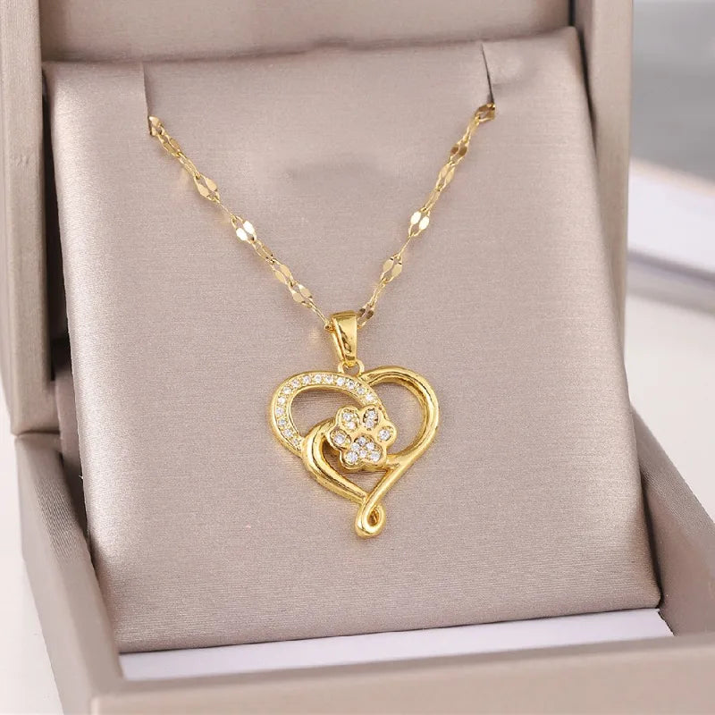 Betoverende Zirkoonhart Hanger Ketting voor Stijlvolle Vrouwen