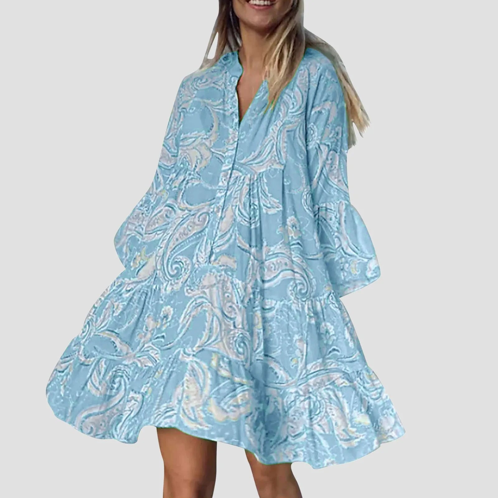 Sommerpracht Boho Strandkleid