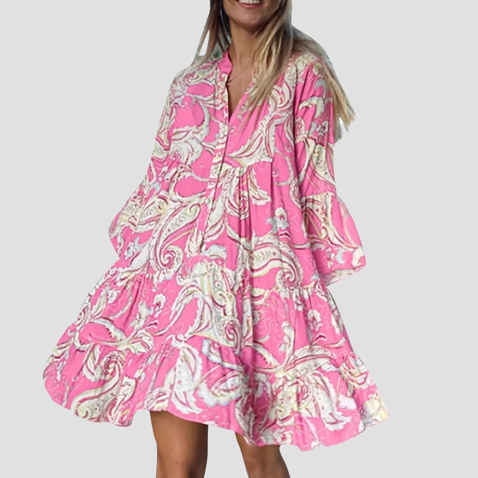 Sommerpracht Boho Strandkleid