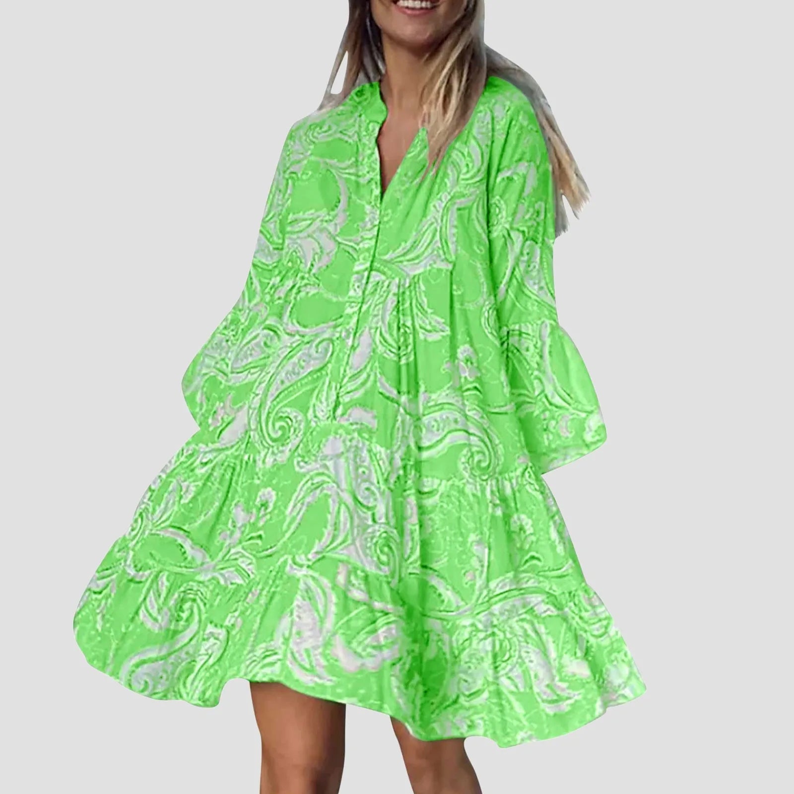 Sommerpracht Boho Strandkleid