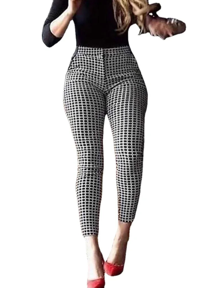Style Savvy Pantalones Ajustados de Cintura Alta