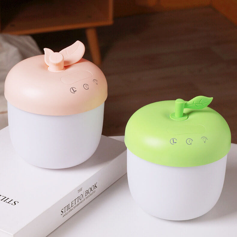 Modern Digital Alarm Clock with Night Light in Apple Shape