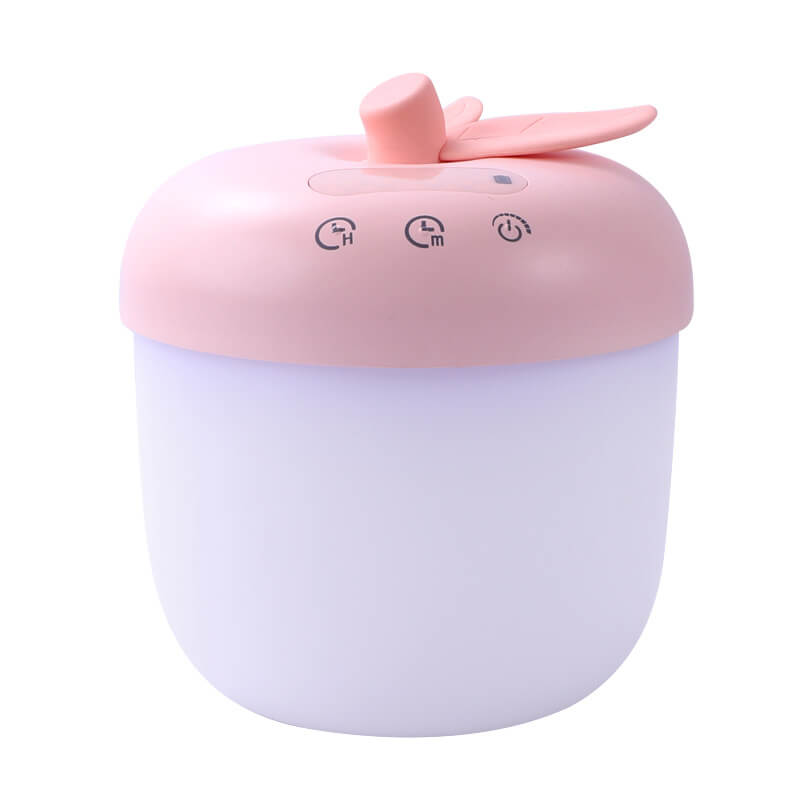 Modern Digital Alarm Clock with Night Light in Apple Shape