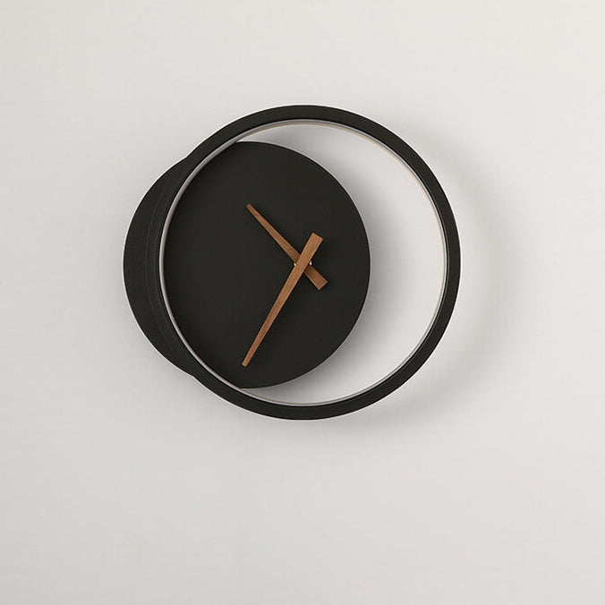 Modern LED Wall Clock with Moon Design