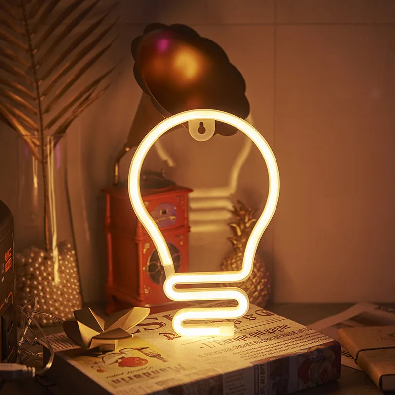 Lampada da parete LED al neon moderna