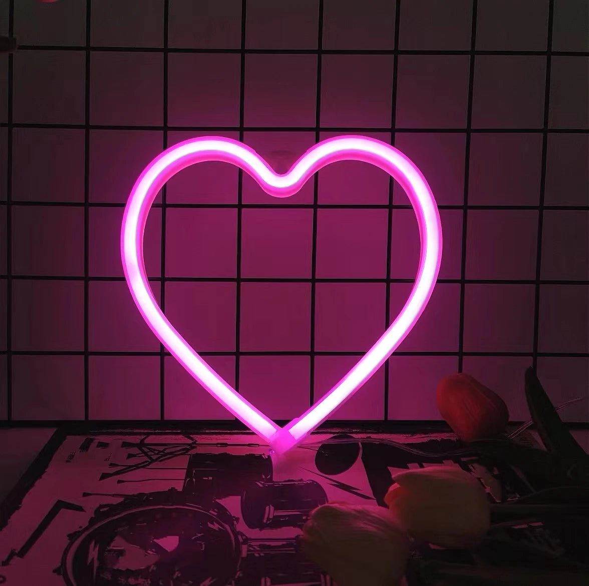 Lampada da parete LED al neon moderna