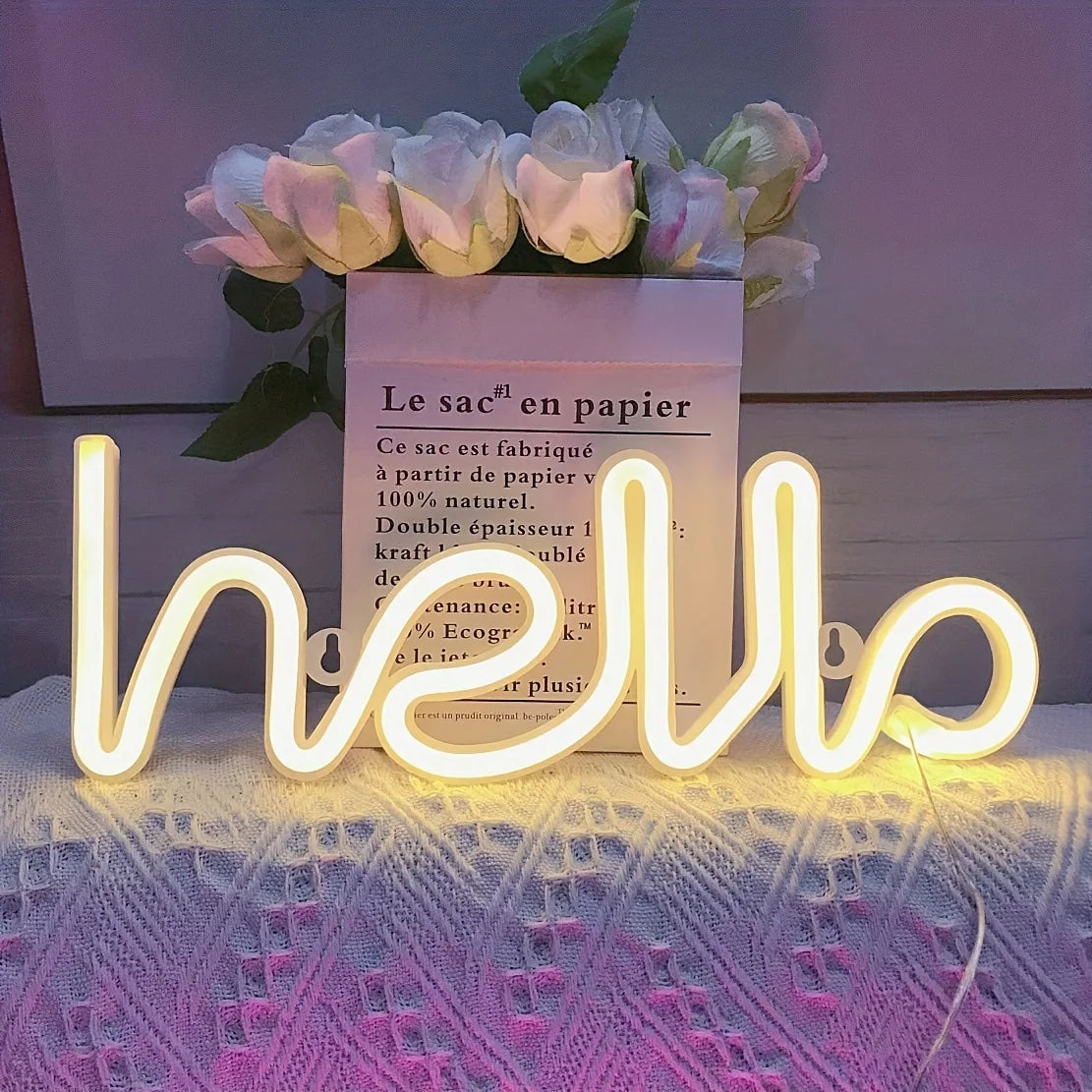 Lampada da parete LED al neon moderna