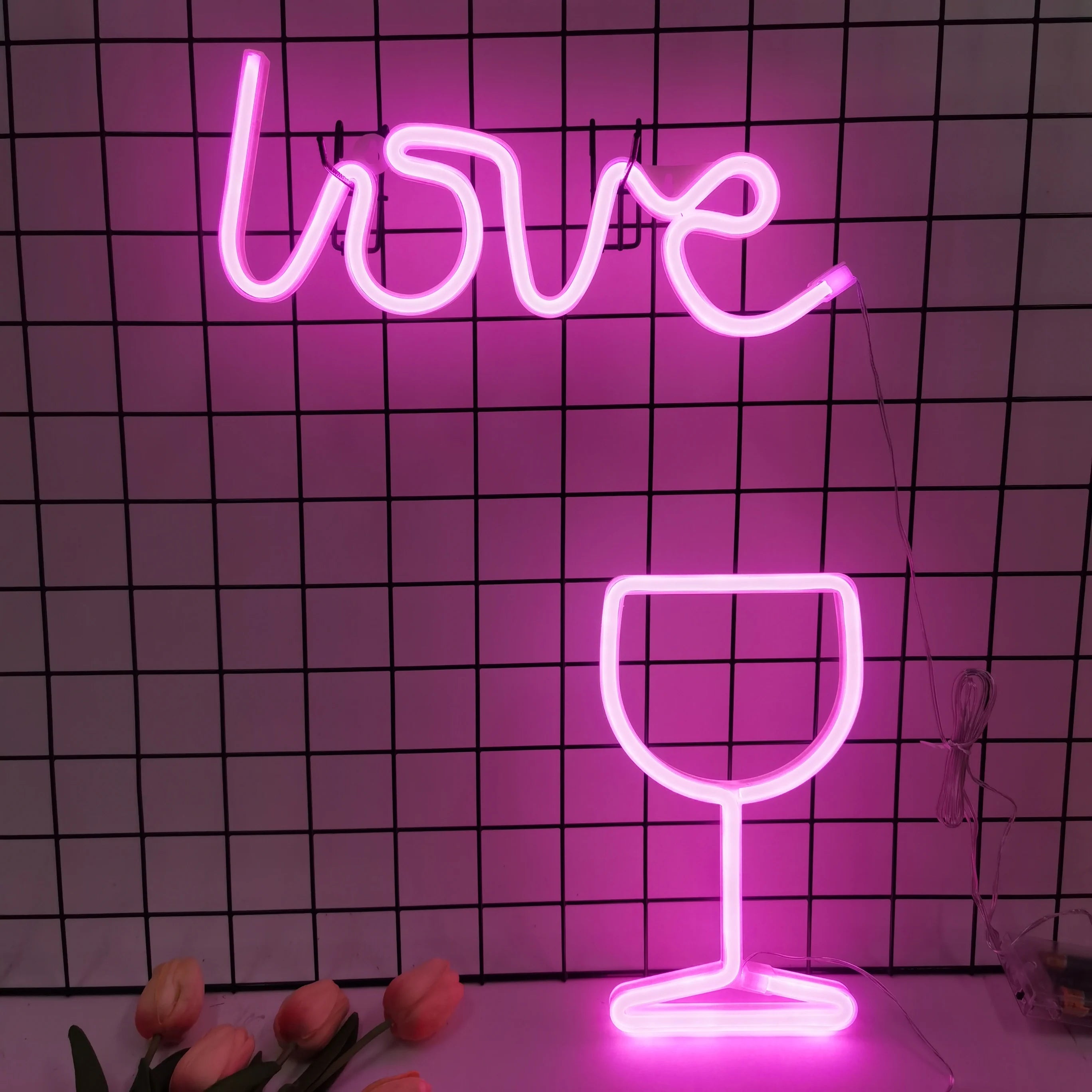 Lampada da parete LED al neon moderna