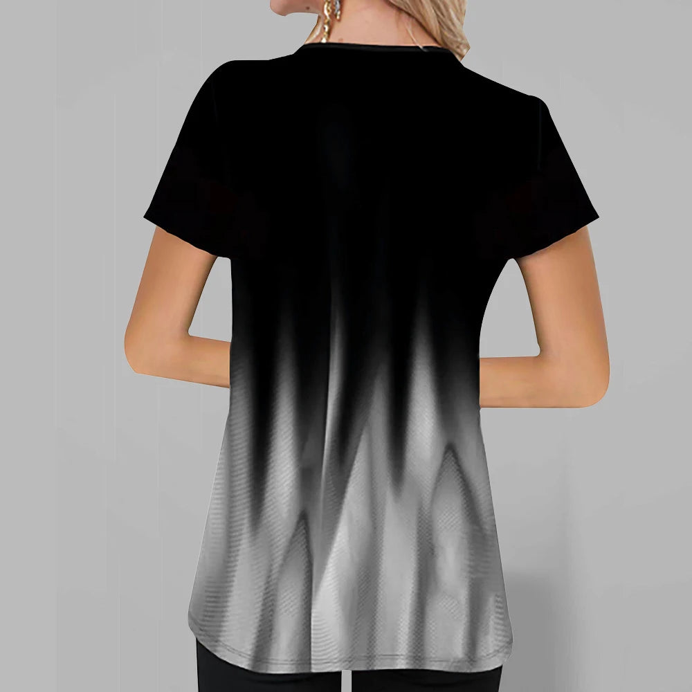 Camicia Stampata Estiva alla Moda di ModeMeester per Donne