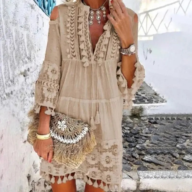 Monika | Boho feestelijke casual jurk