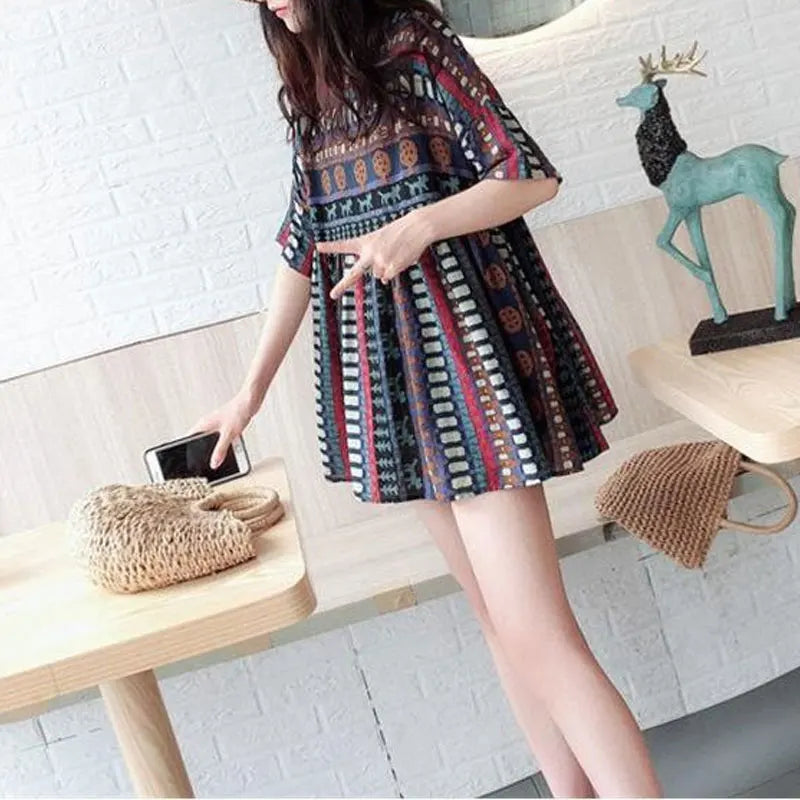 T-shirt imprimé - Chic décontracté estival