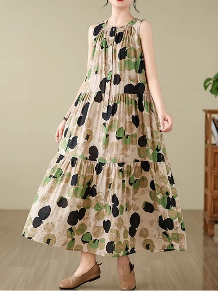 Vintage Polka Dot Zomerjurk van StyleAura