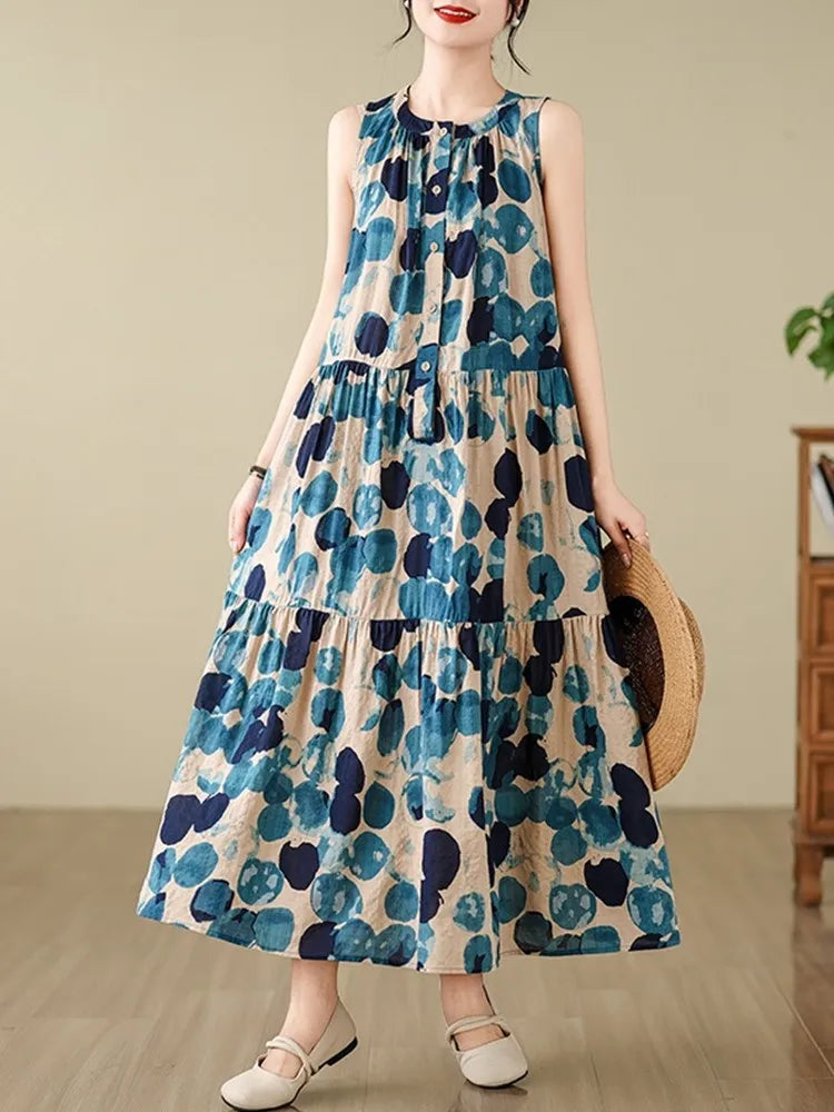 Vintage Polka Dot Zomerjurk van StyleAura