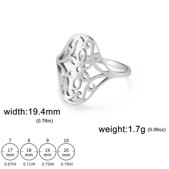 Schitterende Bloemenpracht Ring voor Vrouwen