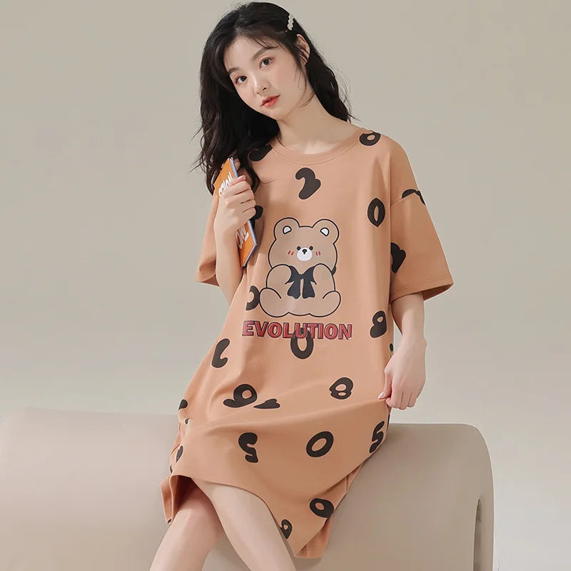 DreamWear Dames Nacht's Rust Jurk