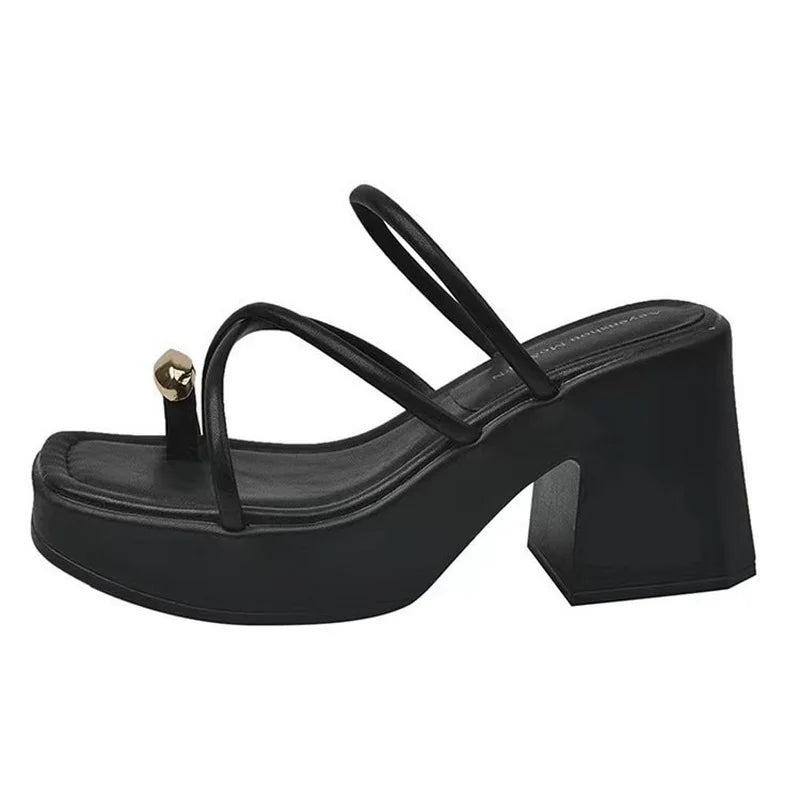 Nuovi Sandali con Tacco Grosso per Donna del Marchio