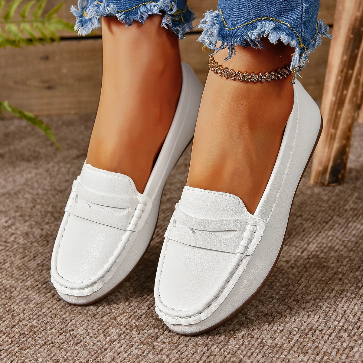 Luxe Comfort Zomer Flats van Aurora Stijl