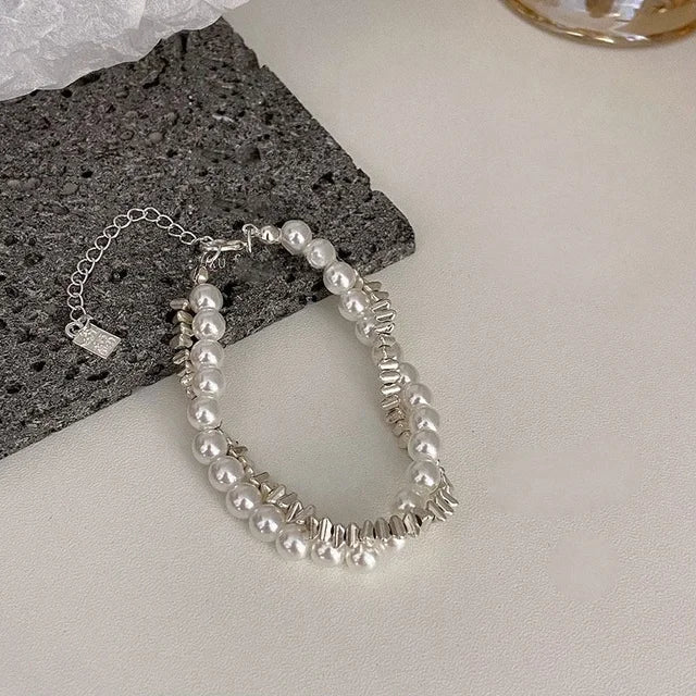 Dolce Armonia Nuovo Vintage Cristallo Stella Pentagramma Perla Braccialetto