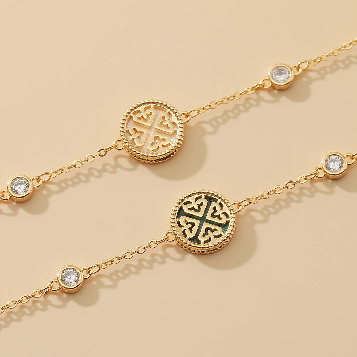 GlansGlam Betoverende Nieuwe Sweet Fashion Armband met Zirkoon Rondontwerp