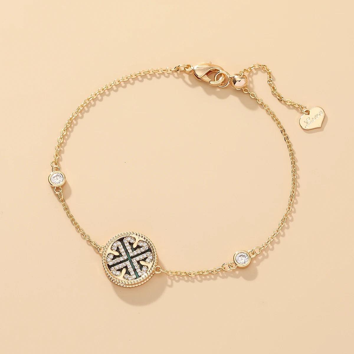 GlansGlam Betoverende Nieuwe Sweet Fashion Armband met Zirkoon Rondontwerp