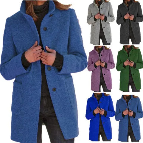 Timeless Elegance: Isabella | Fashionable Button Coat