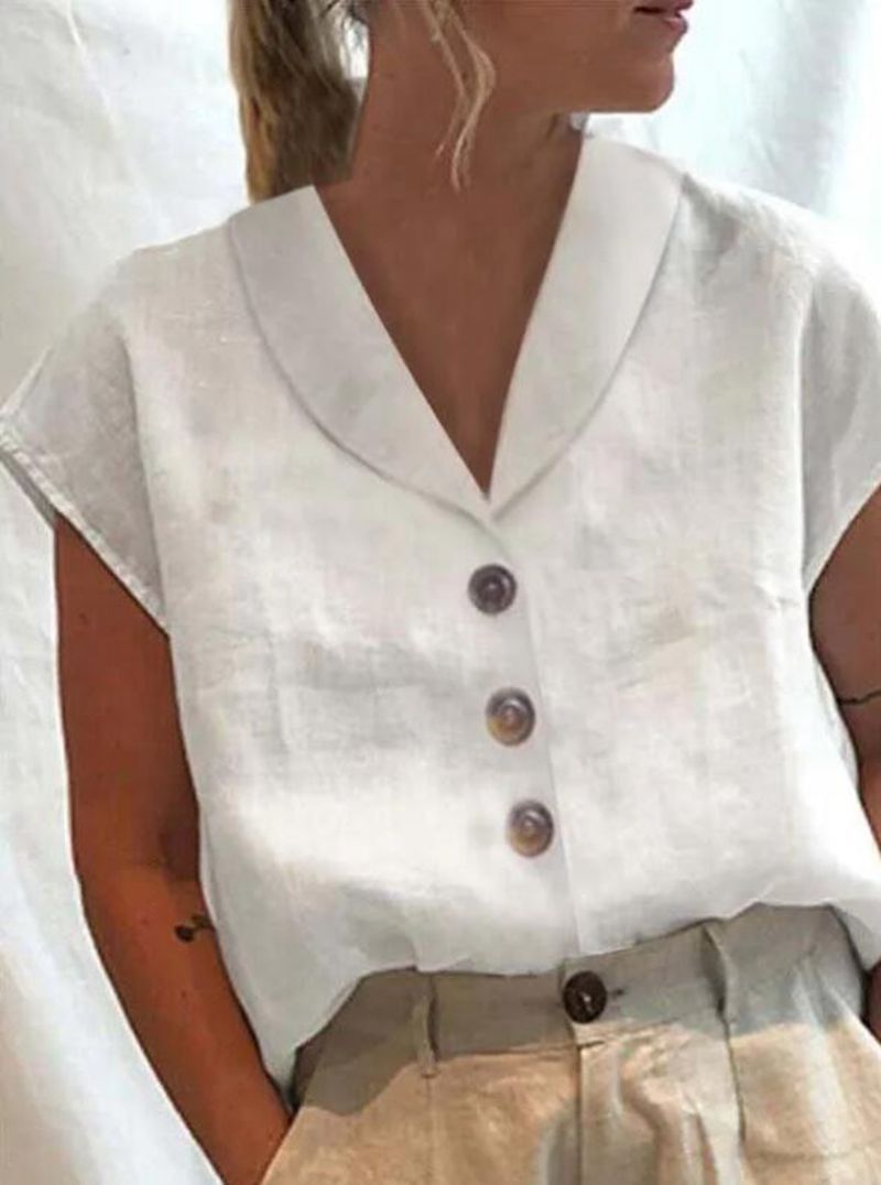 Belle Élan - Blusa con cuello de moda para damas