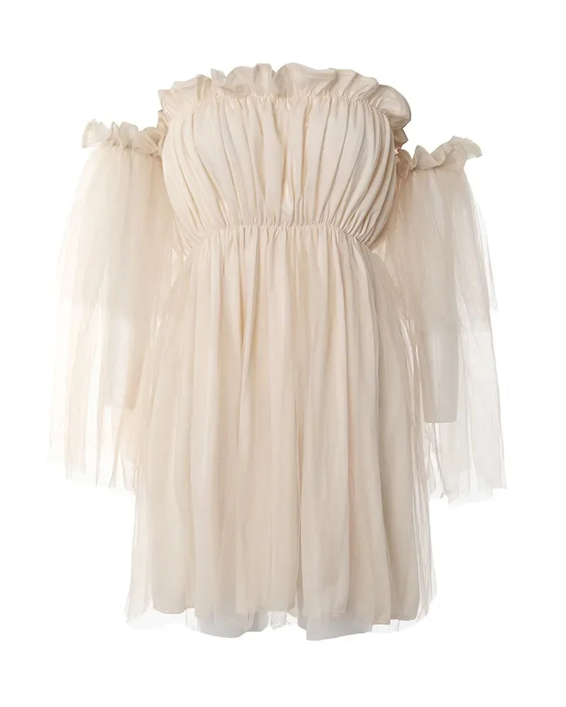 Glamourous Mesh Party Vestido voor Verleidelijke Stranddagen