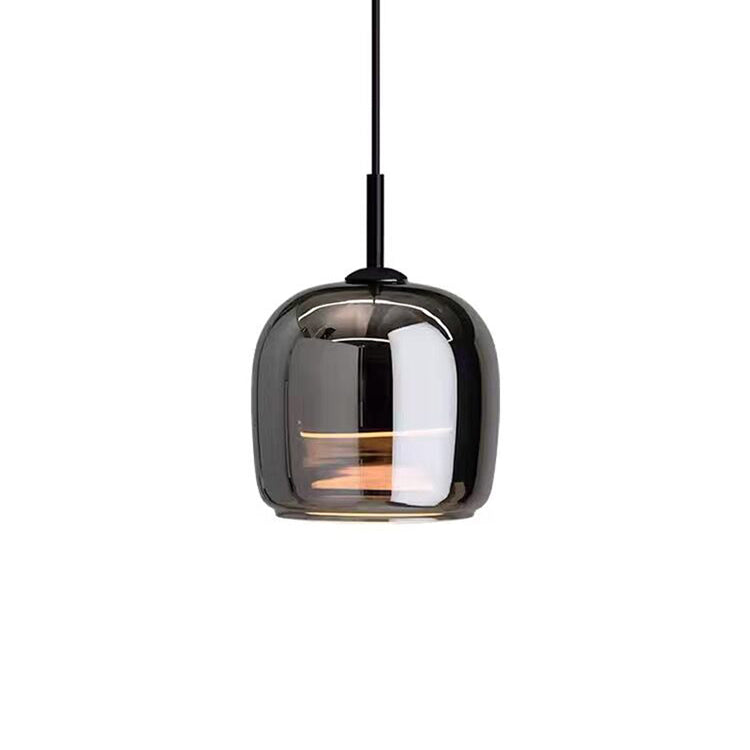 Orelia | Pendant Light | Black Glass