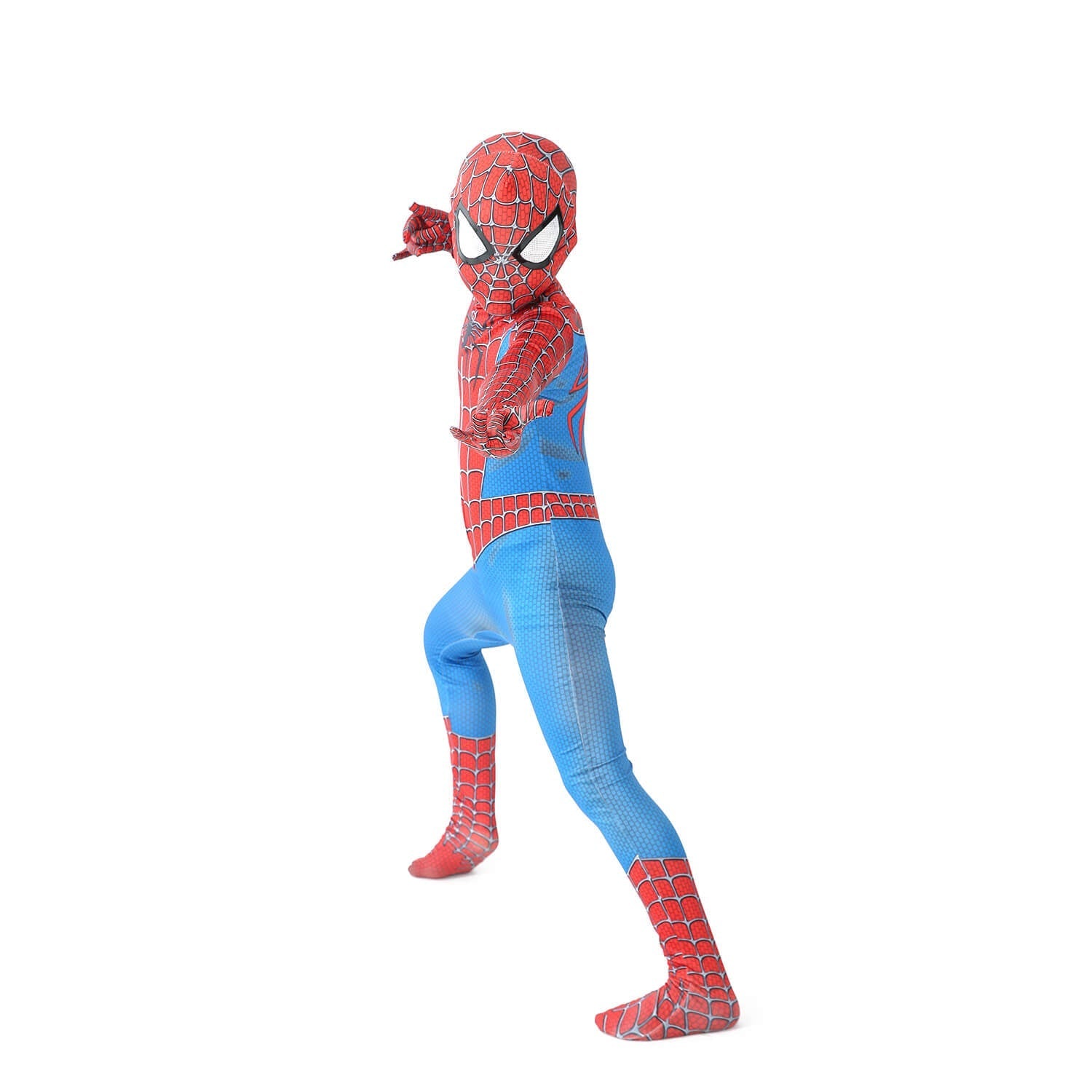 Orimax Spiderman kostuum met avontuurlijk design, speciaal voor kinderen. Het kostuum heeft het iconische rode en blauwe Spider-Man ontwerp, compleet met webpatronen en de karakteristieke witte ogen op de maskerkap. Perfect voor Halloween, verkleedfeestjes of cosplay, biedt dit kostuum een comfortabele pasvorm en maakt het mogelijk om in de huid van de beroemde superheld Spider-Man te kruipen. Het is ideaal voor jonge fans die hun avontuurlijke kant willen laten zien.