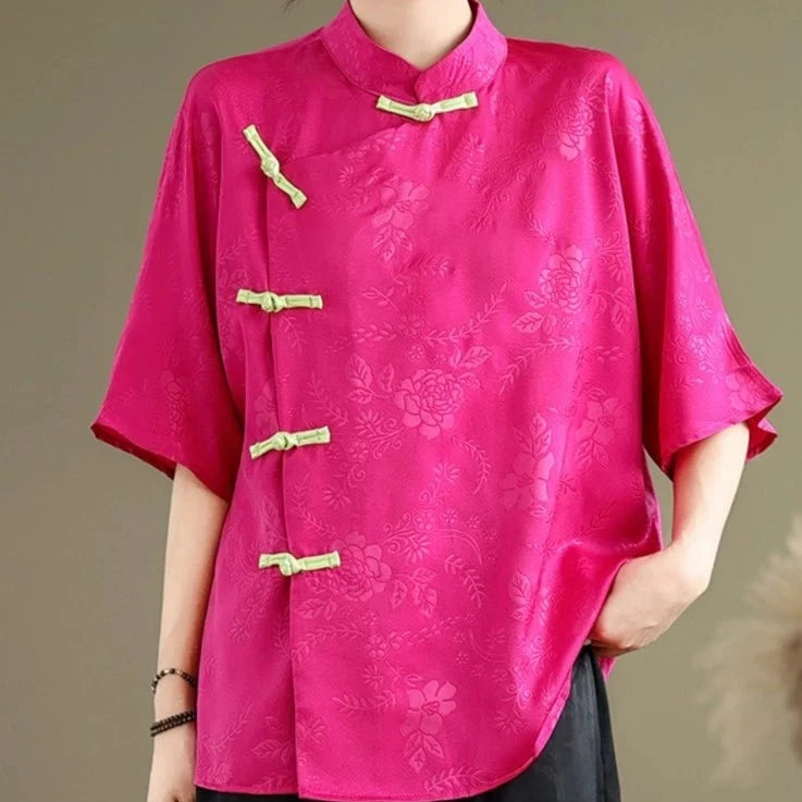 Zomerse Elegantie Bloemen Blouse
