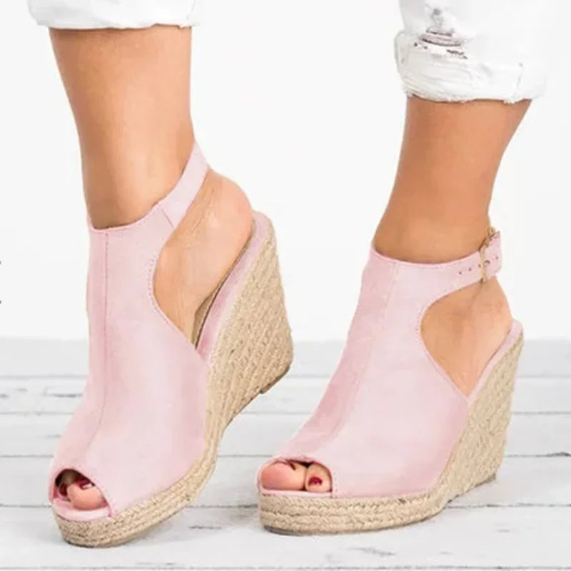 FloraGlow Platform Sandals