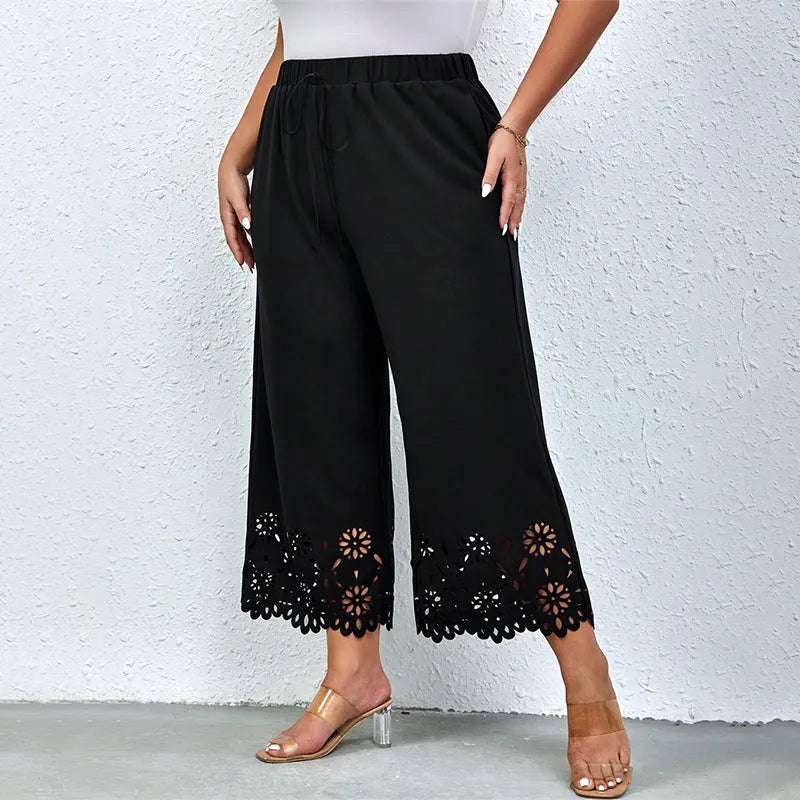 ModeLuxe Plus Size Wijde Pijpen Broek