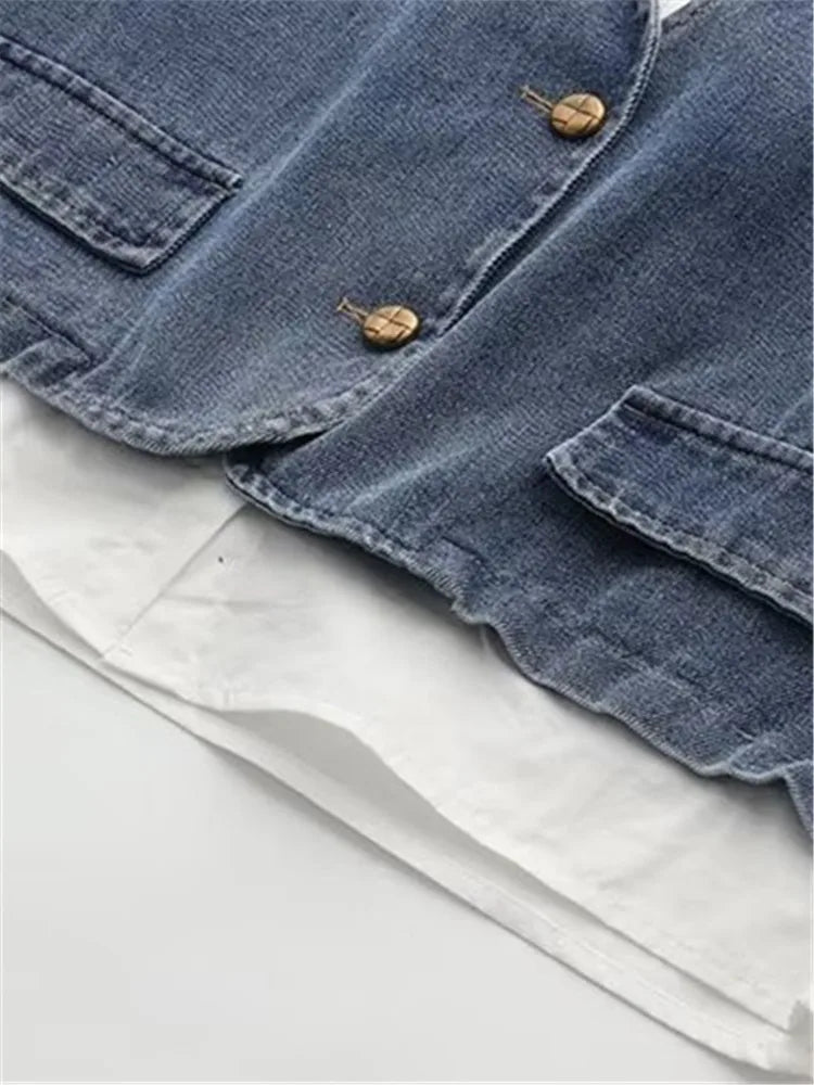 ModeGlamour Plus Size Denim Set