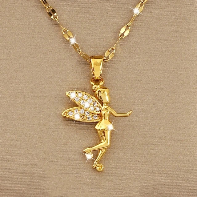 Betoverende Mode Prinses Engel Hanger Ketting