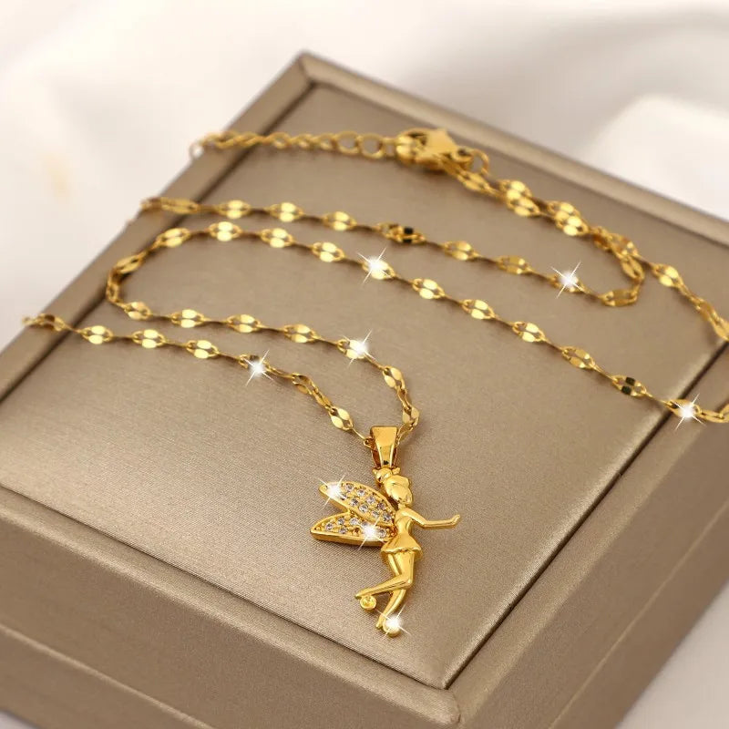 Betoverende Mode Prinses Engel Hanger Ketting